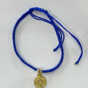 Pulseras trenzadas con escudo Rotary