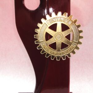Trofeo madera Con escudo Rotary bronce