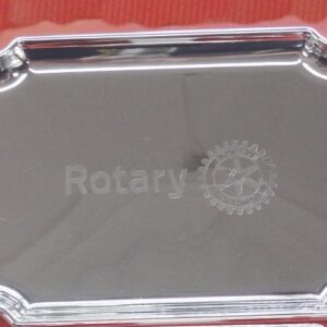 Bandeja oval  escudo Rotary International 28x15
