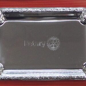 Bandeja rectangular escudo Rotary
