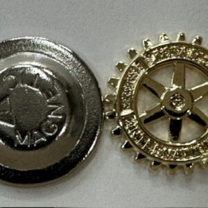 Pin grande escudo Rotary International dorado iman