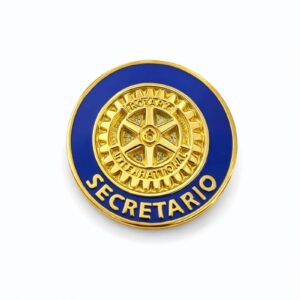 Pin secretario Rotary International esmaltado redondo 16mm