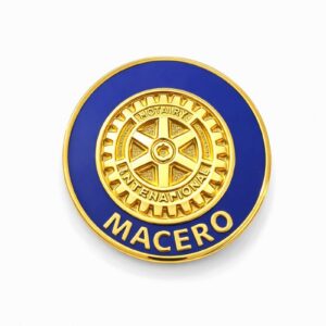 Pin macero Rotary International esmaltado redondo 16mm