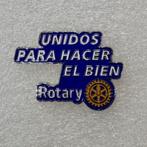 Pin lema 25-26 Unidos para hacer el bien