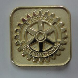 Pin escudo Rotary cuadrado