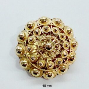 Broche boton charro oro de ley filigrana tí­pica de Salamanca grande