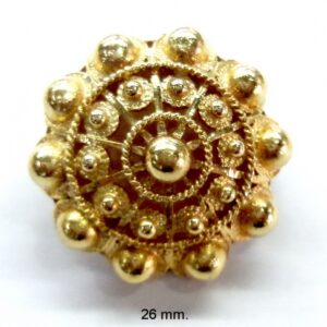 Broche boton charro oro de ley filigrana tí­pica de Salamanca pequeno