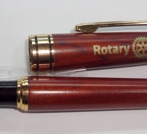 Pluma madera Escudo Rotary International