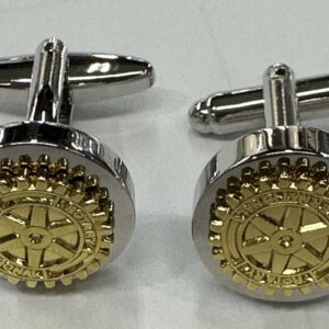 Gemelos escudo dorado