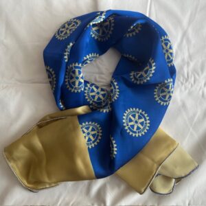 PANUELO ESCUDO ROTARY SENORA AZUL Y DORADO
