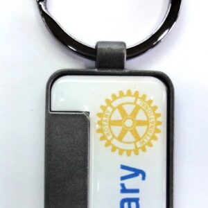 Llavero escudo Rotary rectangular