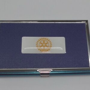 Tarjetero Metálico escudo Rotary
